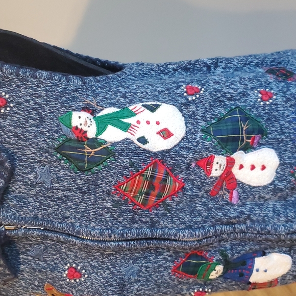 Snowman Christmas vest size small - Picture 2 of 11